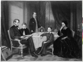 A Lincoln család, 1865 körül
